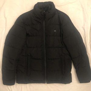 Calvin Klein Black Puffer Jacket Mens Medium